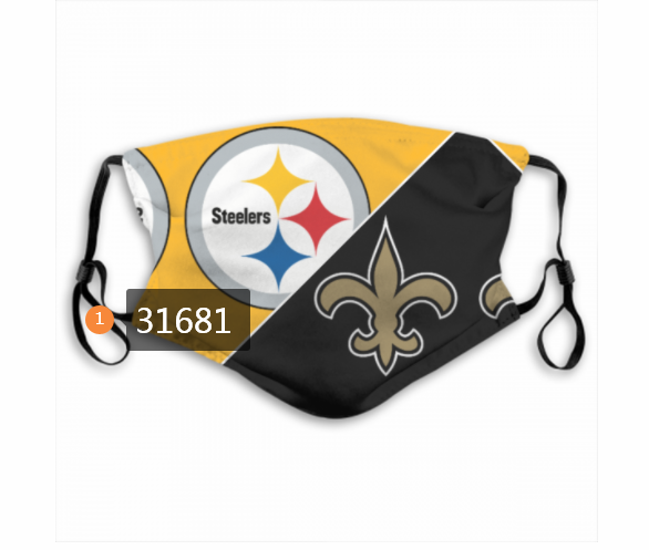 2020 NFL Pittsburgh Steelers 26038 Dust mask with filter